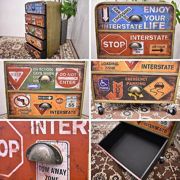 スチールチェスト5段