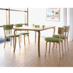 ダイニング5点セット　D397VＮＷＹＧＲ×4 R3680ＣＮＰ 冨士ファニチア製