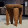 木の塊から手彫りでつくられた4本脚のスツールStool Senofo （スツールセノフォ）　pols potten